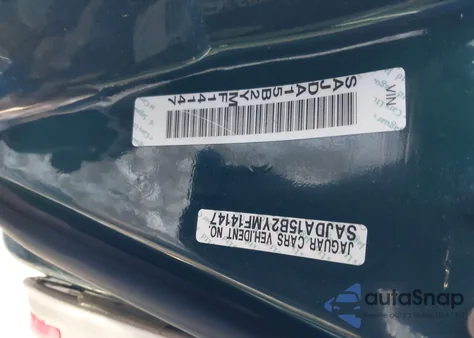 2000 Jaguar Xjr из США, поврежденный, VIN SAJDA15B2YMF14147